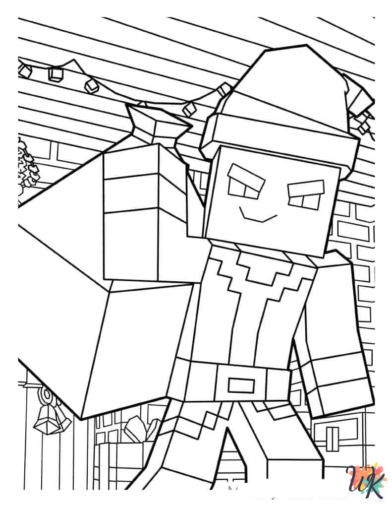 free Minecraft coloring pages for adults