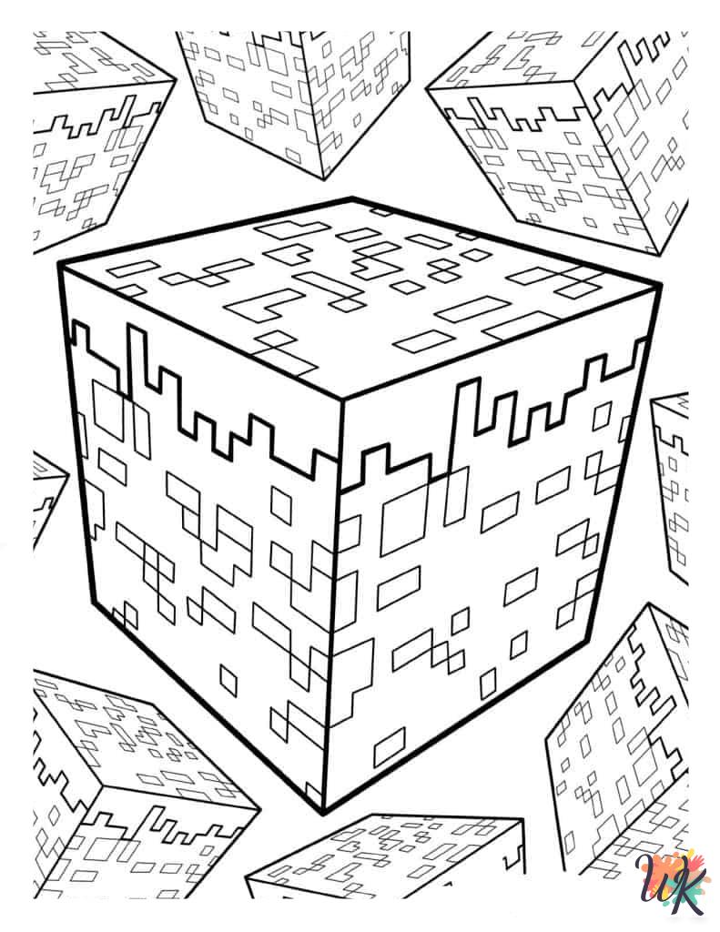 printable Minecraft coloring pages 2