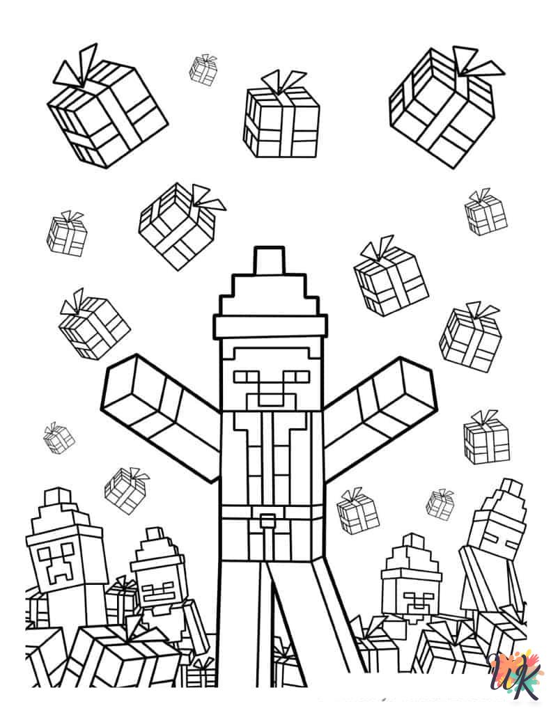 coloring pages for kids Minecraft