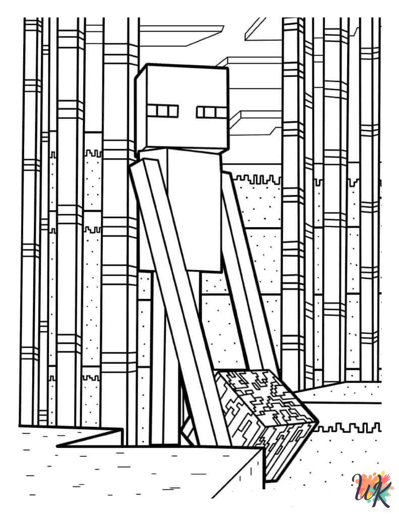 Minecraft coloring pages for adults pdf