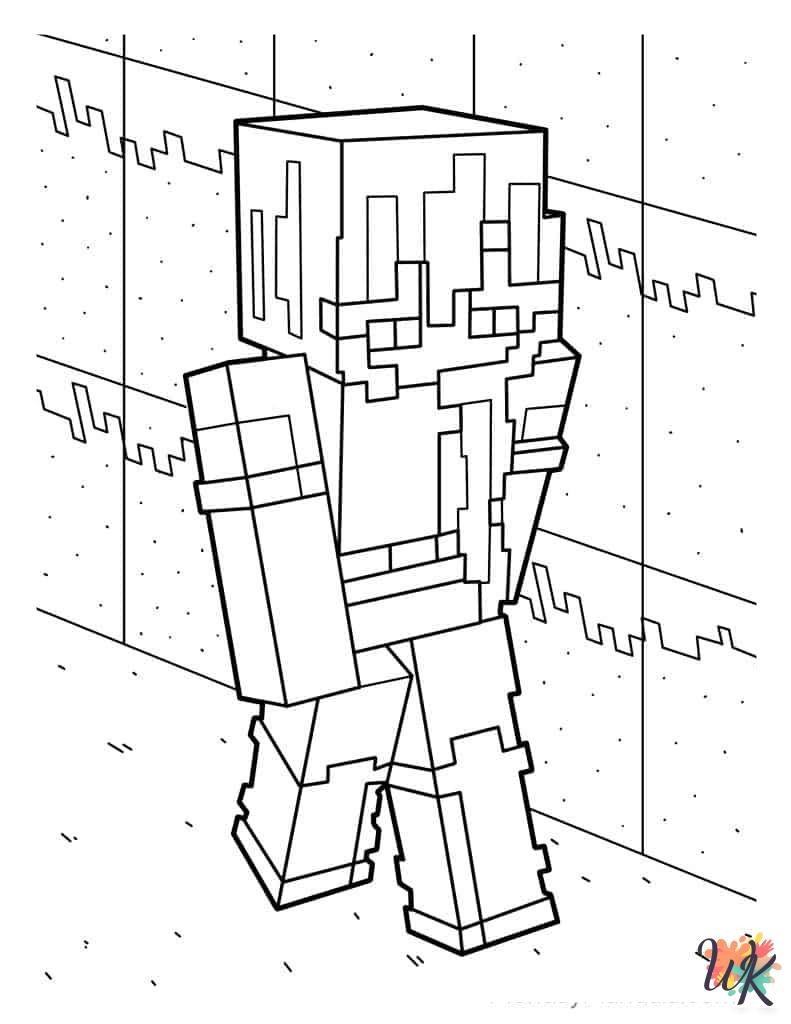 Minecraft ornaments coloring pages 2