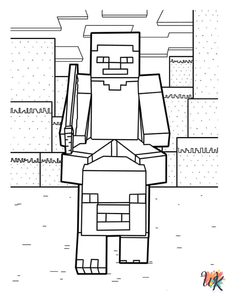 Minecraft coloring pages 2