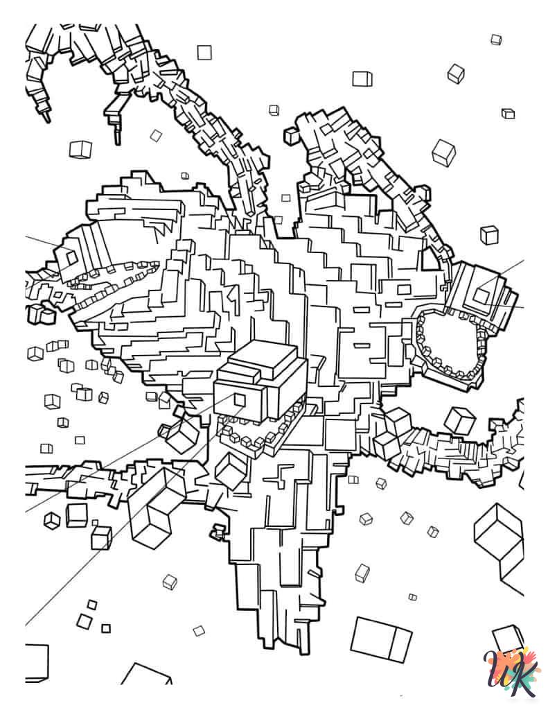 coloring pages printable Minecraft 1