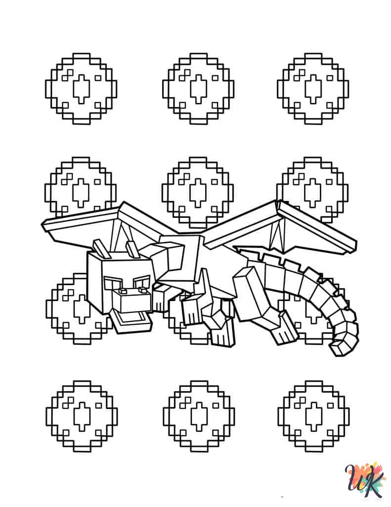 free coloring pages Minecraft