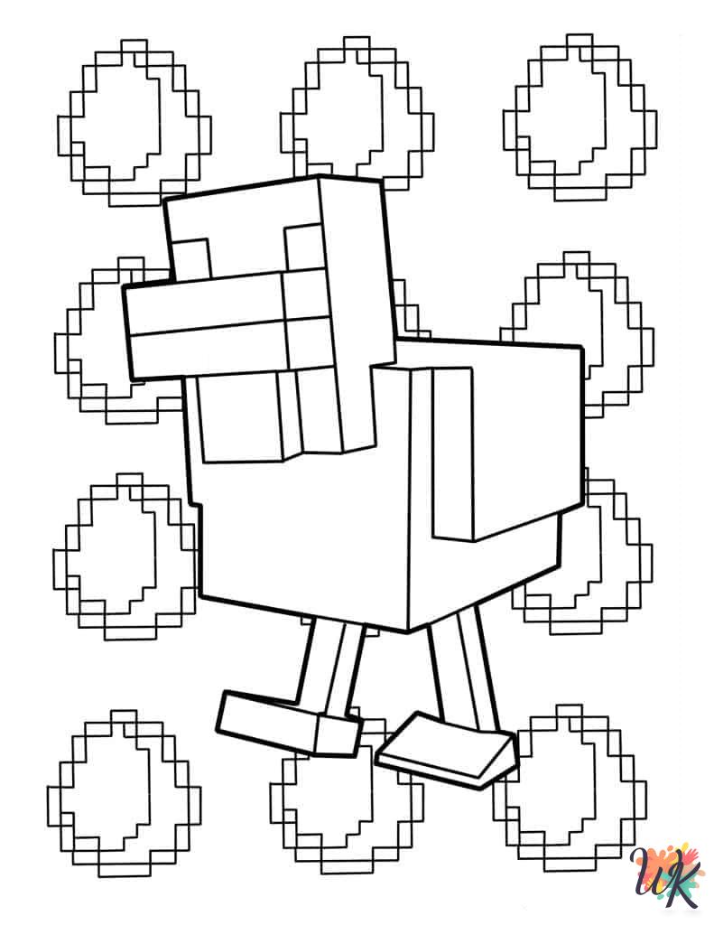 Minecraft coloring pages free
