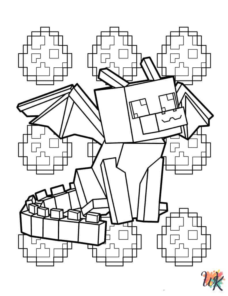 free printable Minecraft coloring pages