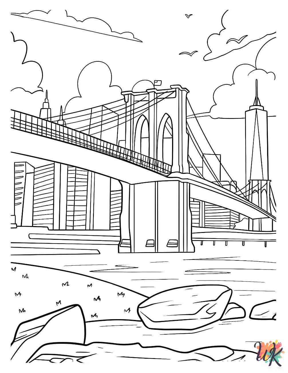 New York ornament coloring pages