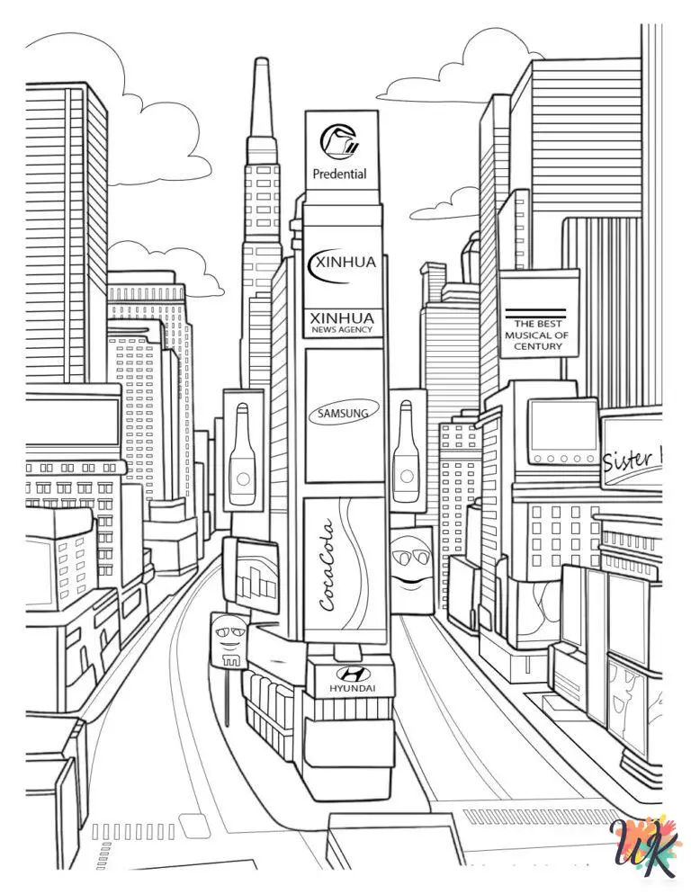 20 New York Coloring Pages For Kids - ColoringPagesWK