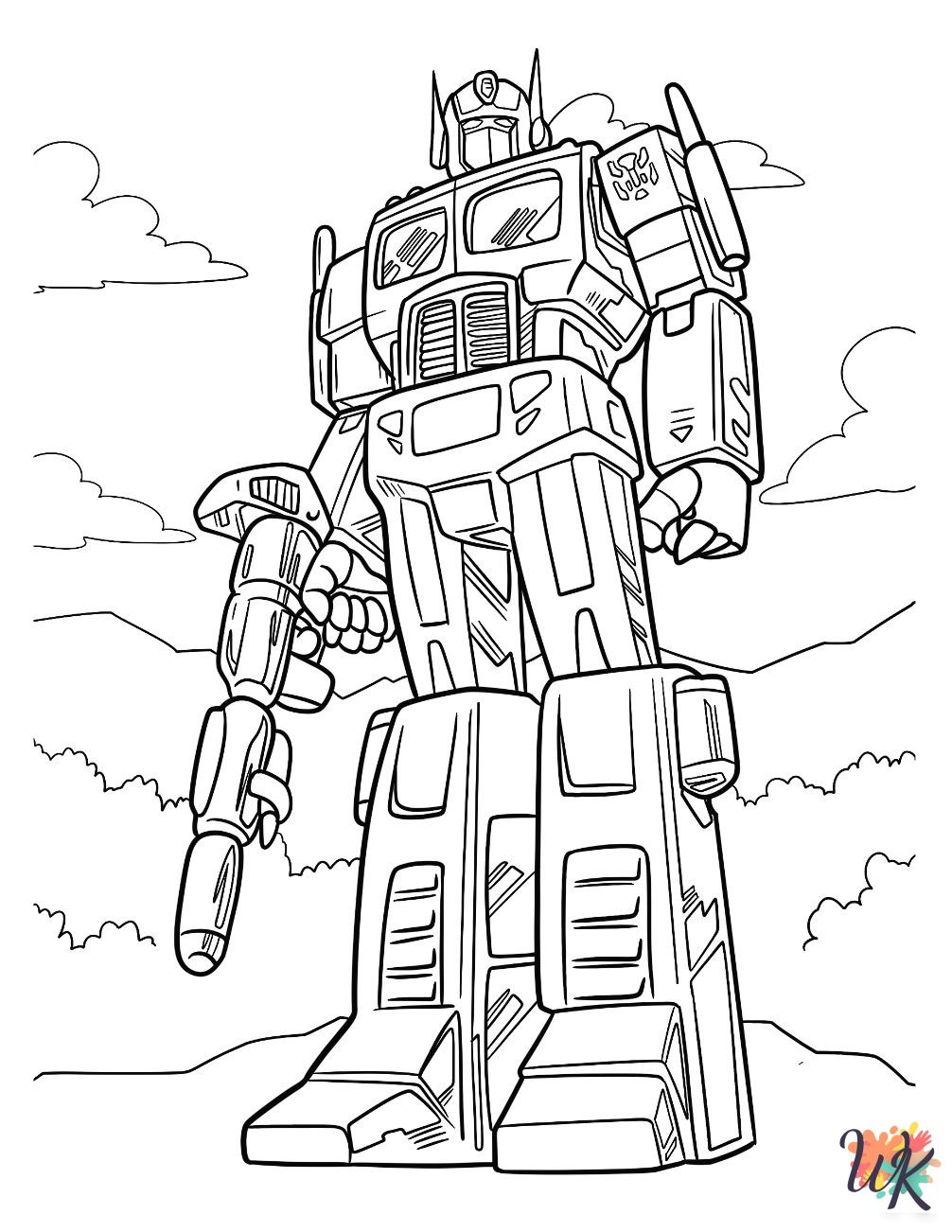 Optimus Prime coloring pages free