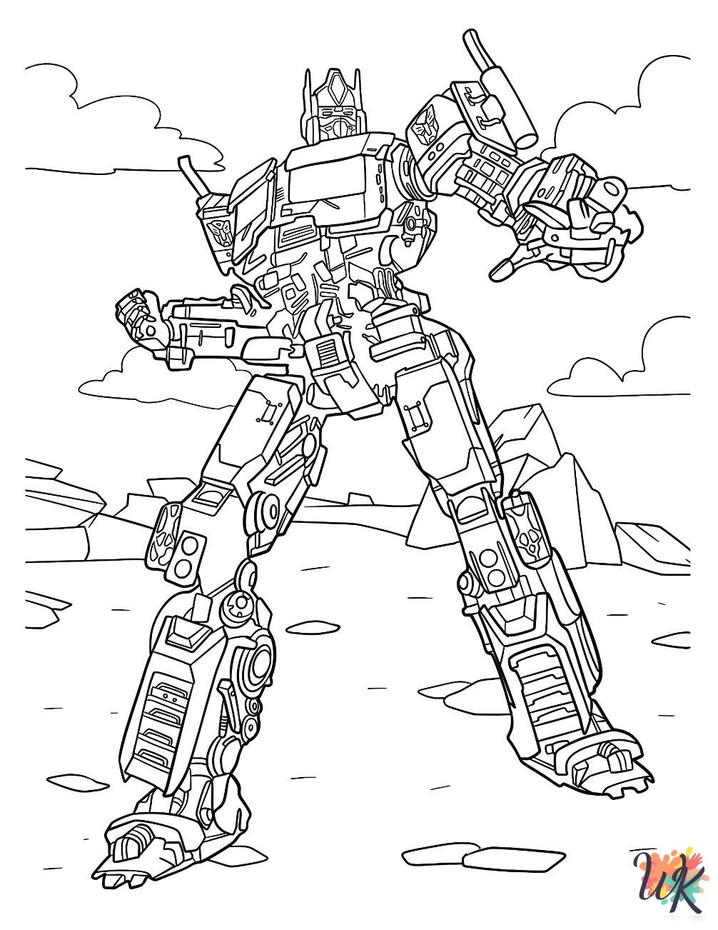 free Optimus Prime coloring pages printable