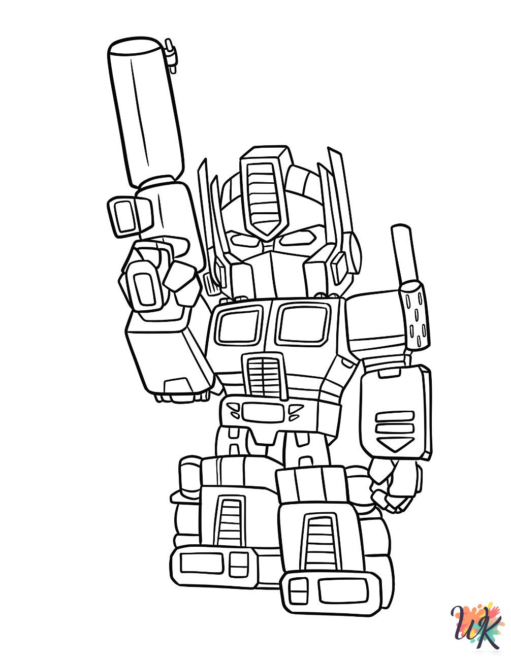 Optimus Prime printable coloring pages