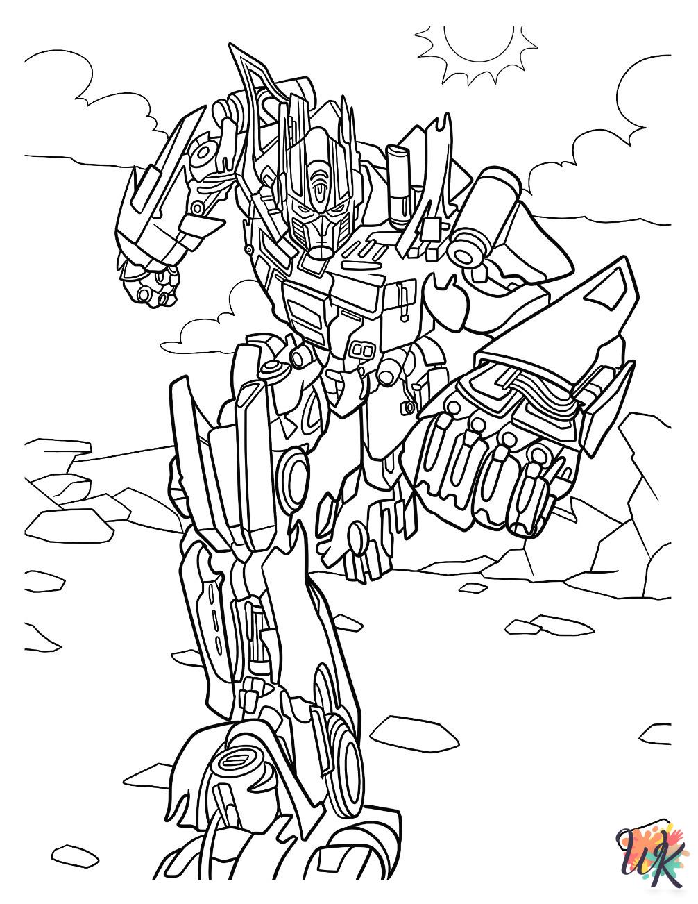 grinch Optimus Prime coloring pages 1