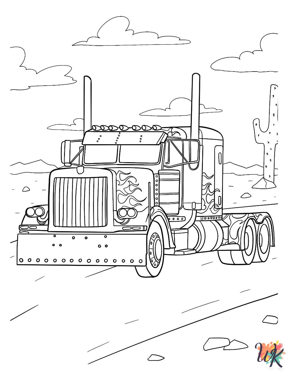 free printable Optimus Prime coloring pages 2
