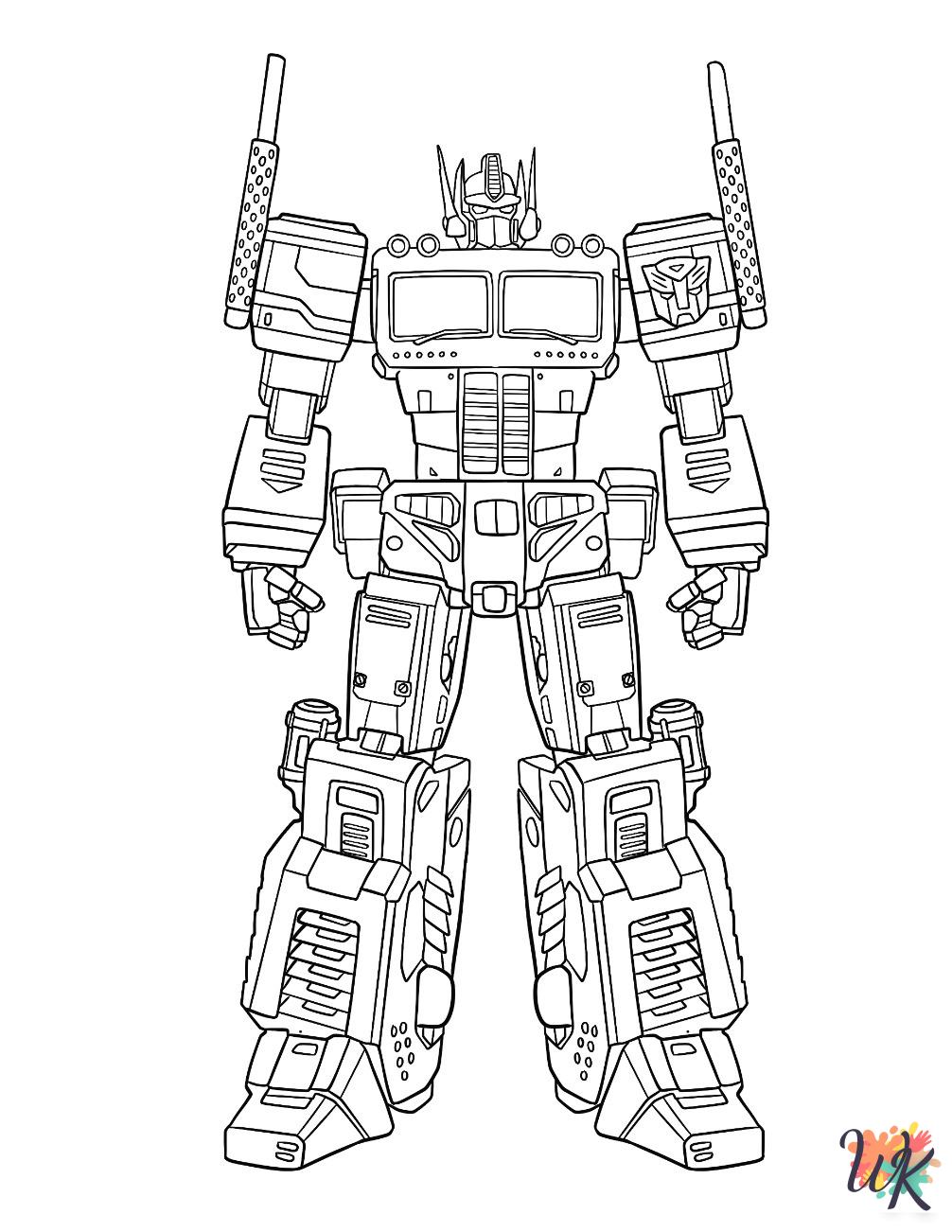 Optimus Prime coloring pages to print