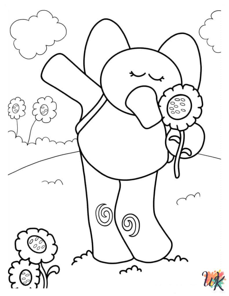 free Pocoyo printable coloring pages
