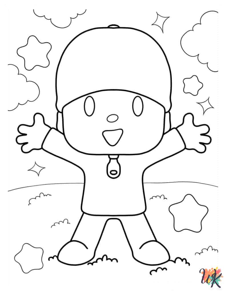 free Pocoyo coloring pages pdf 1