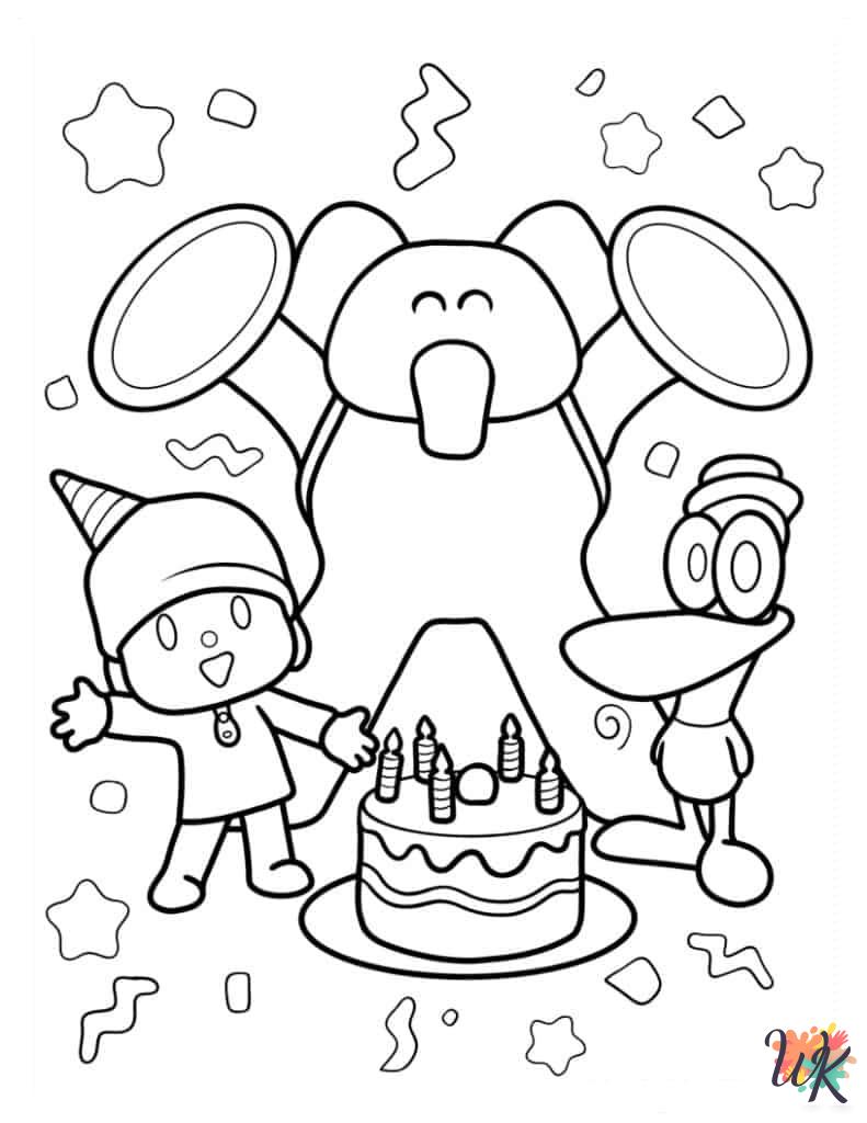 Pocoyo free coloring pages