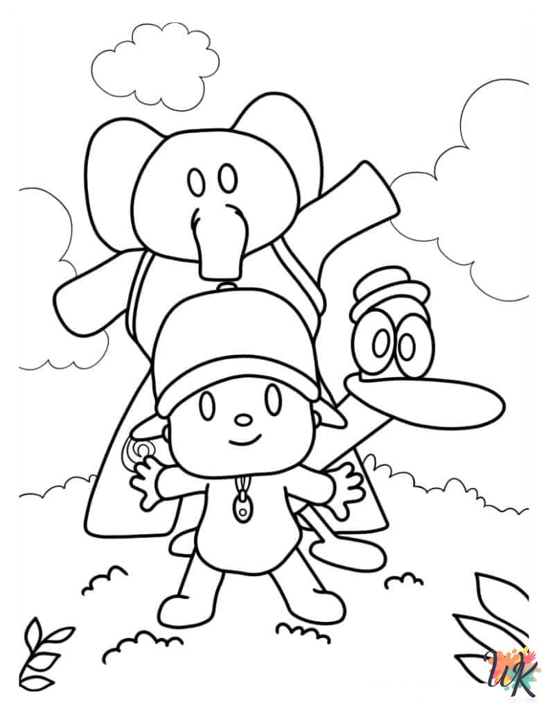 Pocoyo coloring pages printable free