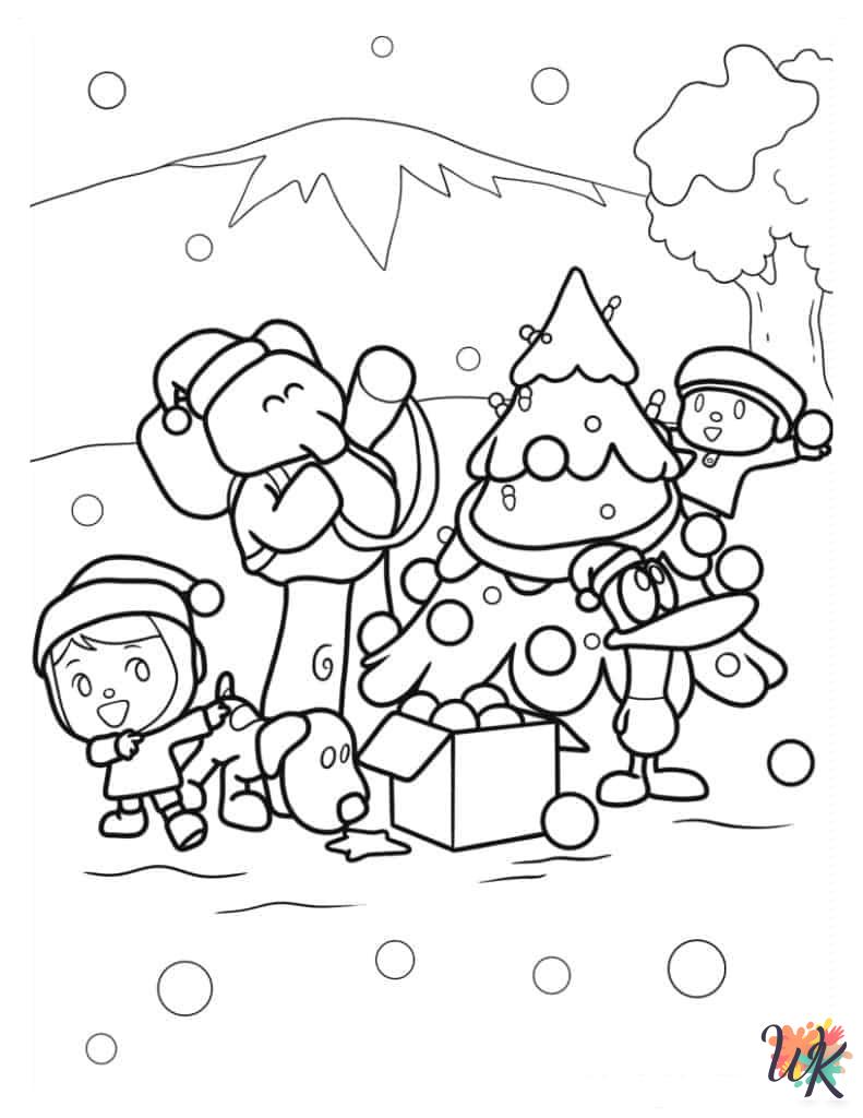 Pocoyo coloring pages for adults pdf