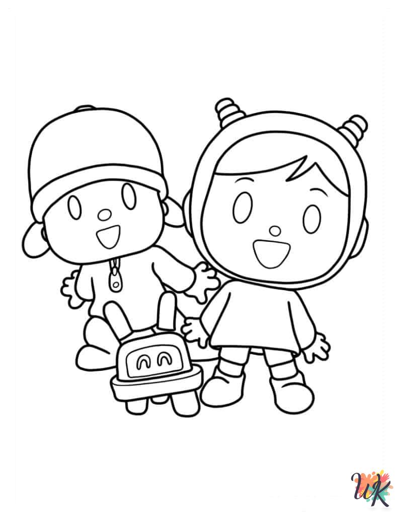 coloring pages for kids Pocoyo 1