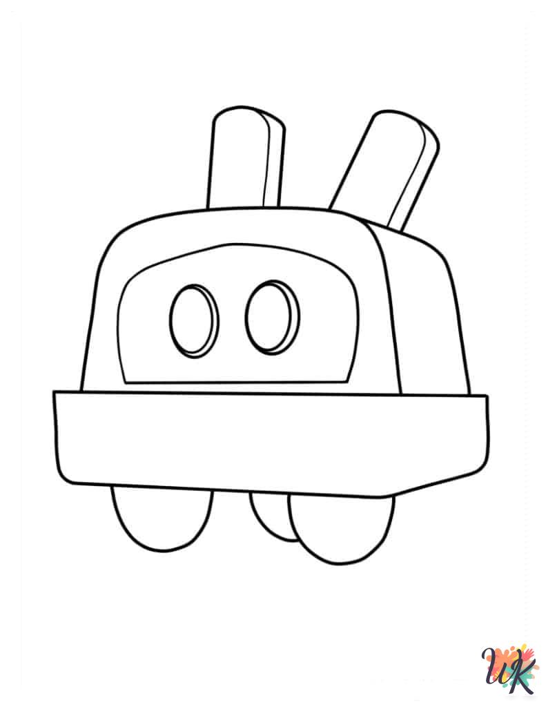 free printable Pocoyo coloring pages for adults