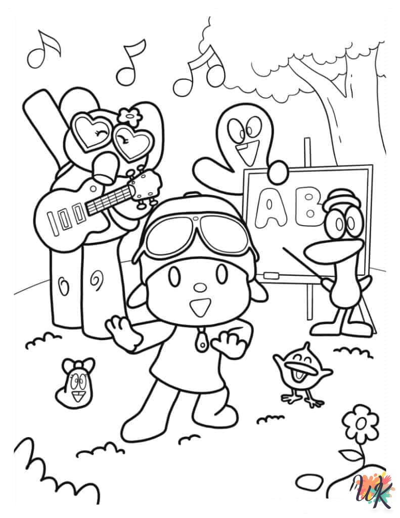 Pocoyo coloring pages free printable