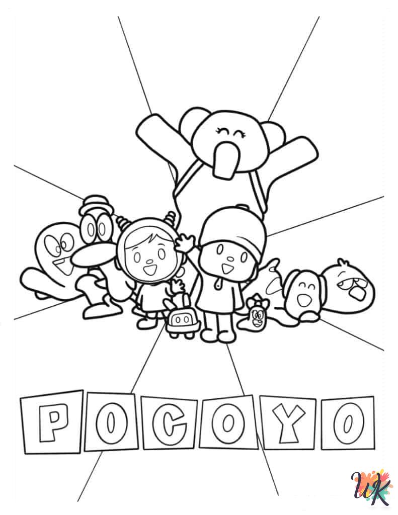 free coloring Pocoyo pages