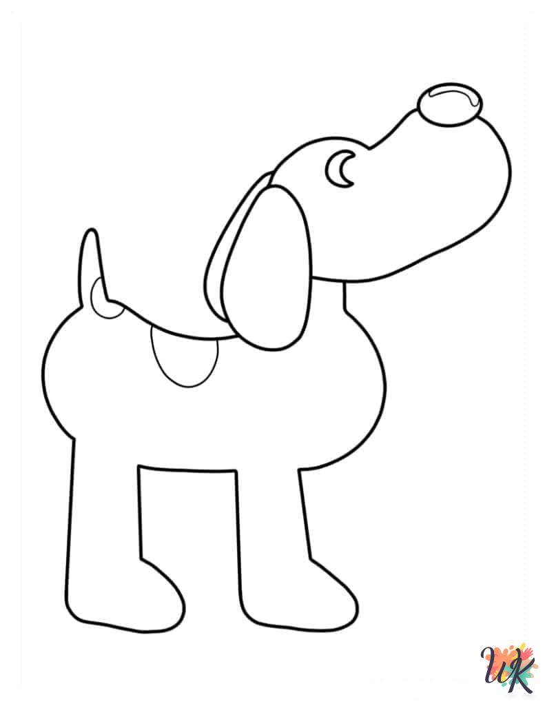 Pocoyo themed coloring pages