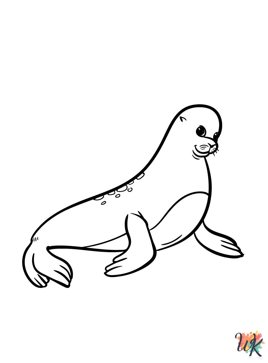 coloring pages printable Seal