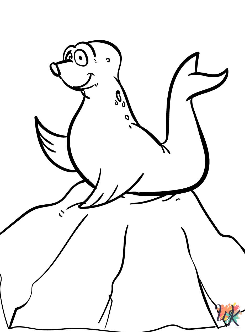 free Seal coloring pages for kids