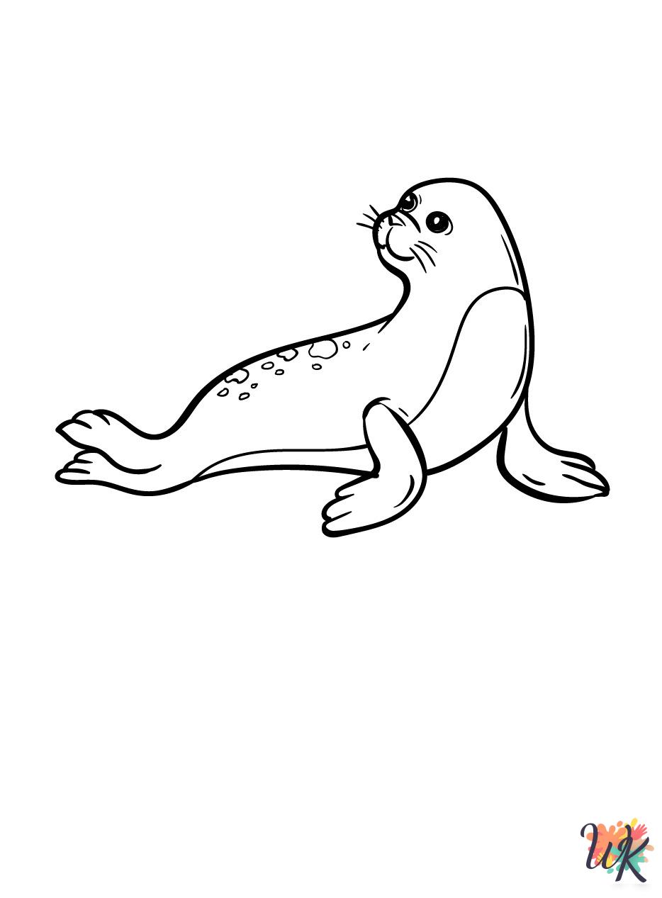 printable coloring pages Seal 1