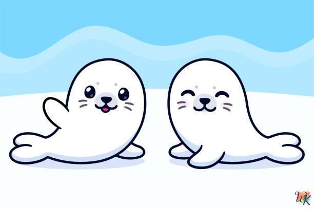 Seal Coloring Pages 1 Seal Coloring Pages