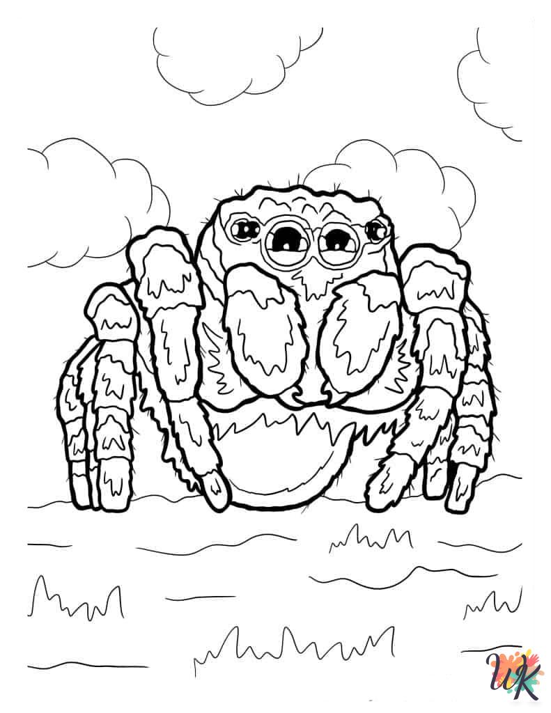 Spider coloring pages pdf