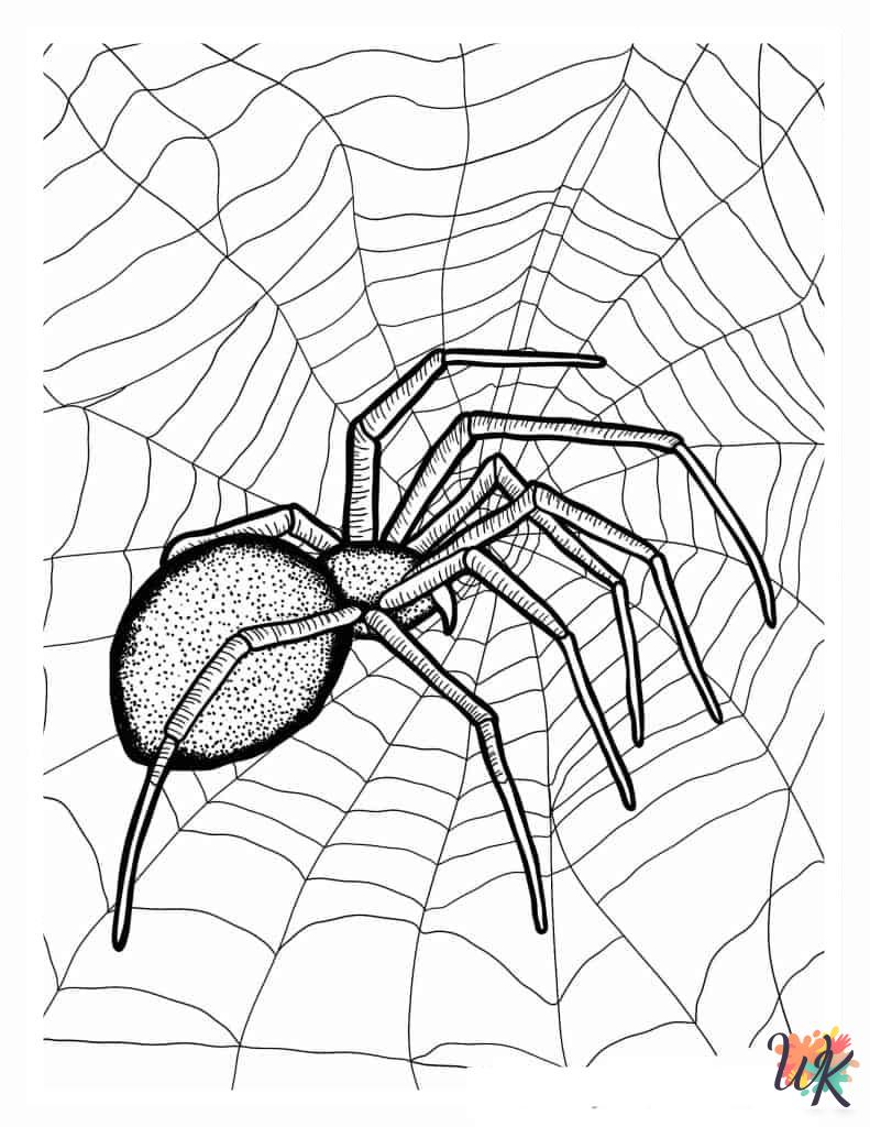 Spider ornaments coloring pages 1