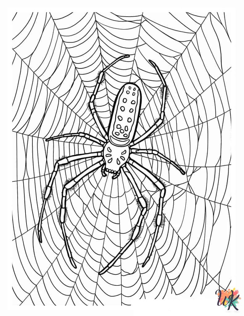 Spider ornament coloring pages