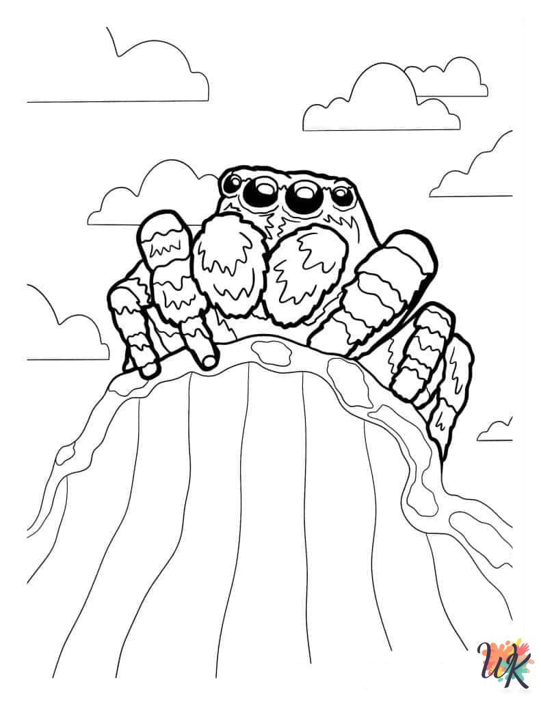 grinch cute Spider coloring pages 2