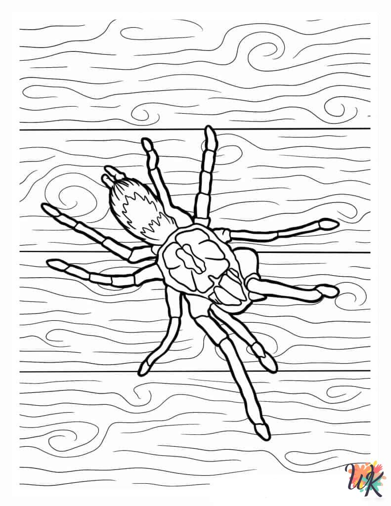 Spider coloring pages to print 1
