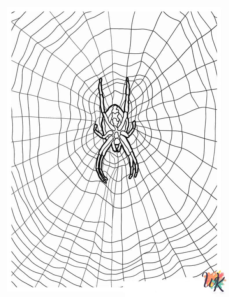 Spider cards coloring pages