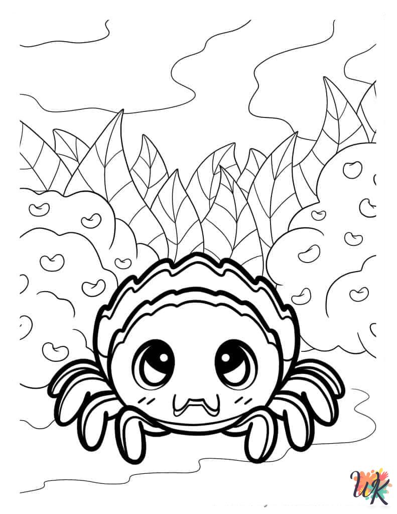 free Spider coloring pages pdf