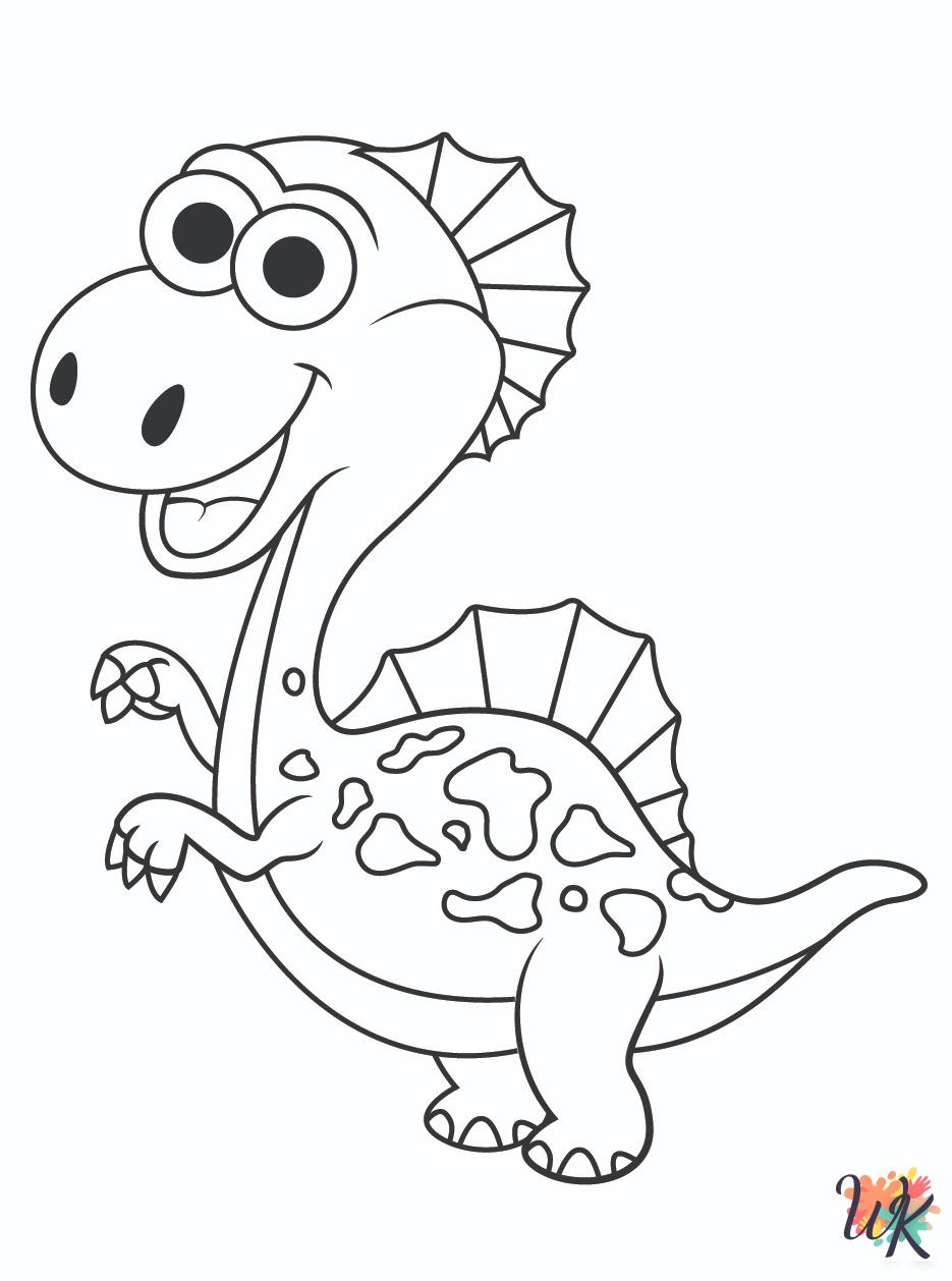 coloring pages for kids Spinosaurus