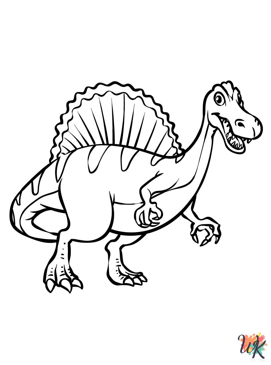 coloring Spinosaurus pages