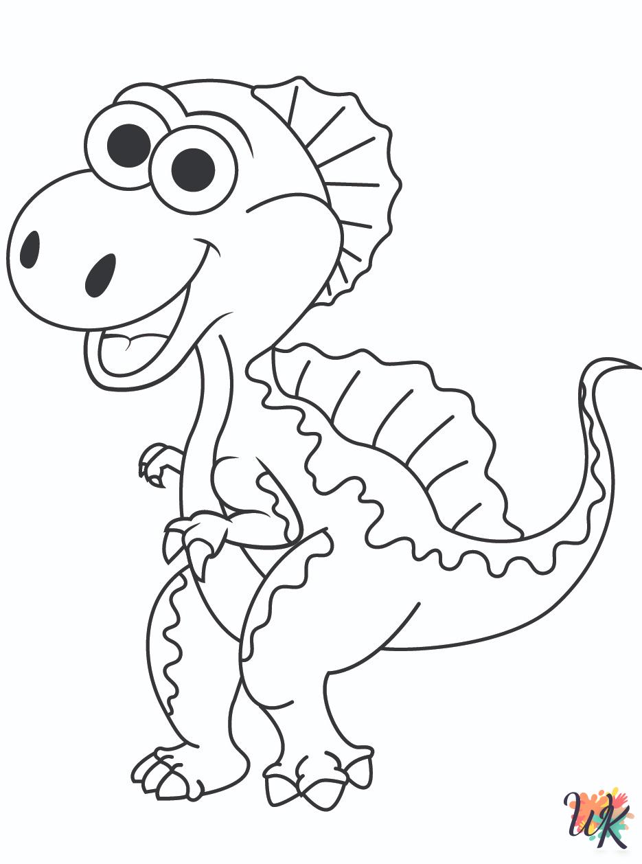 Spinosaurus themed coloring pages