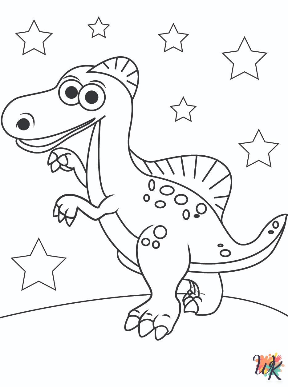 Spinosaurus coloring pages for adults easy