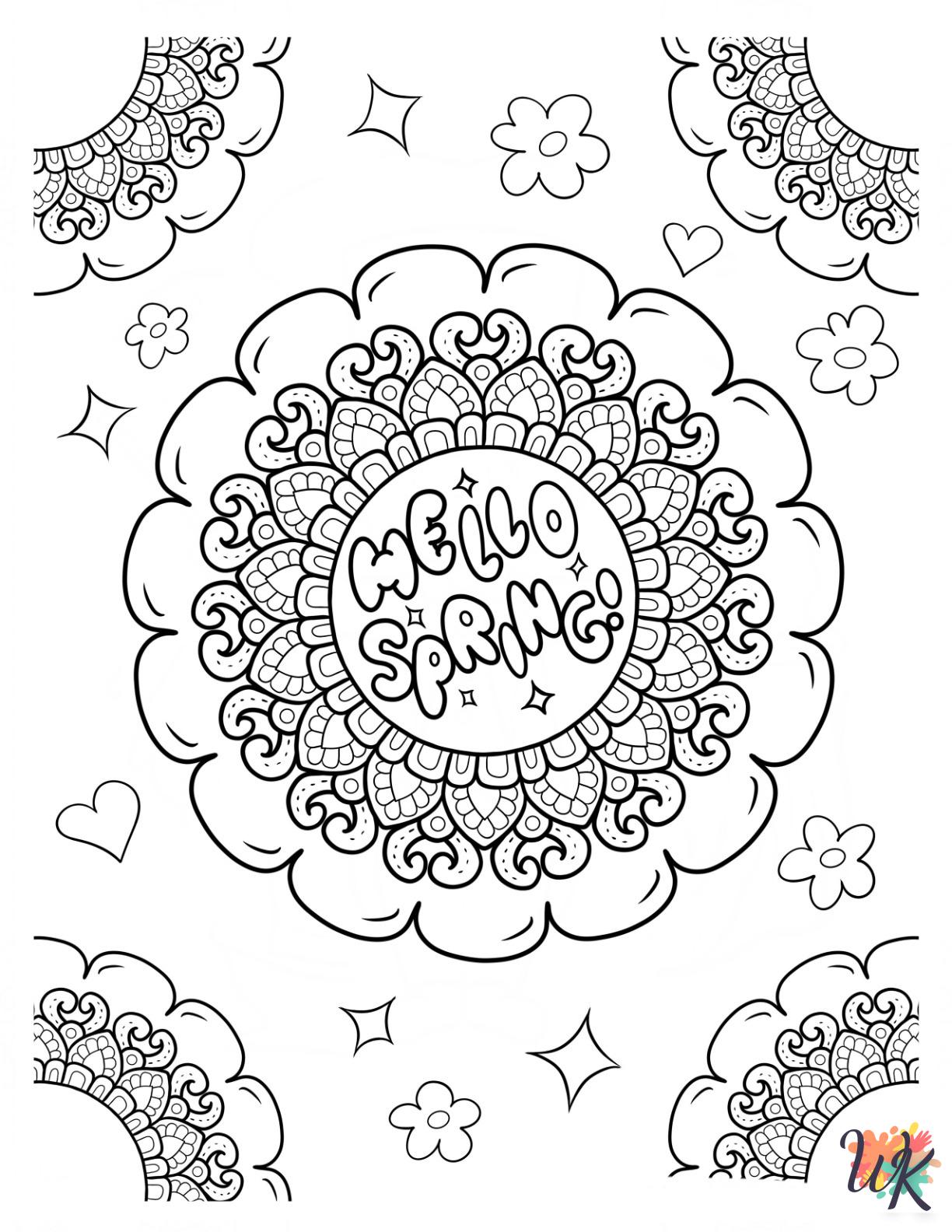 kids Spring coloring pages