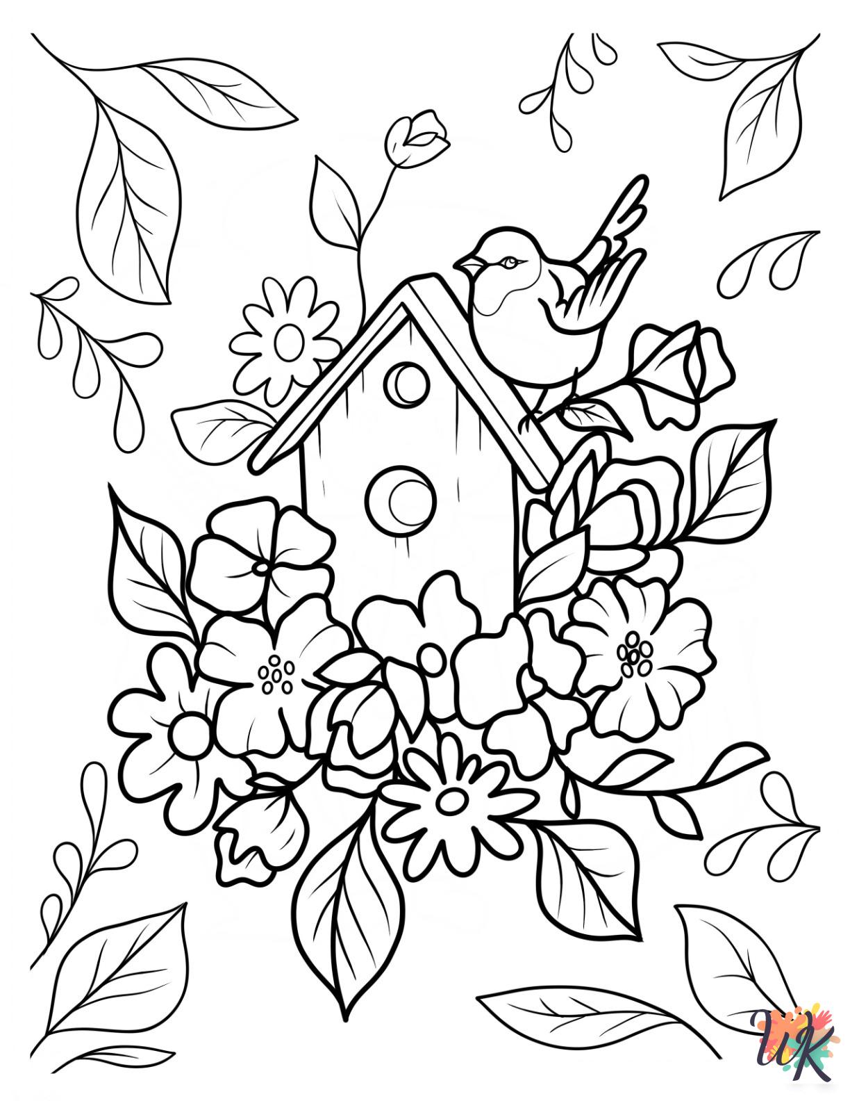 free Spring coloring pages