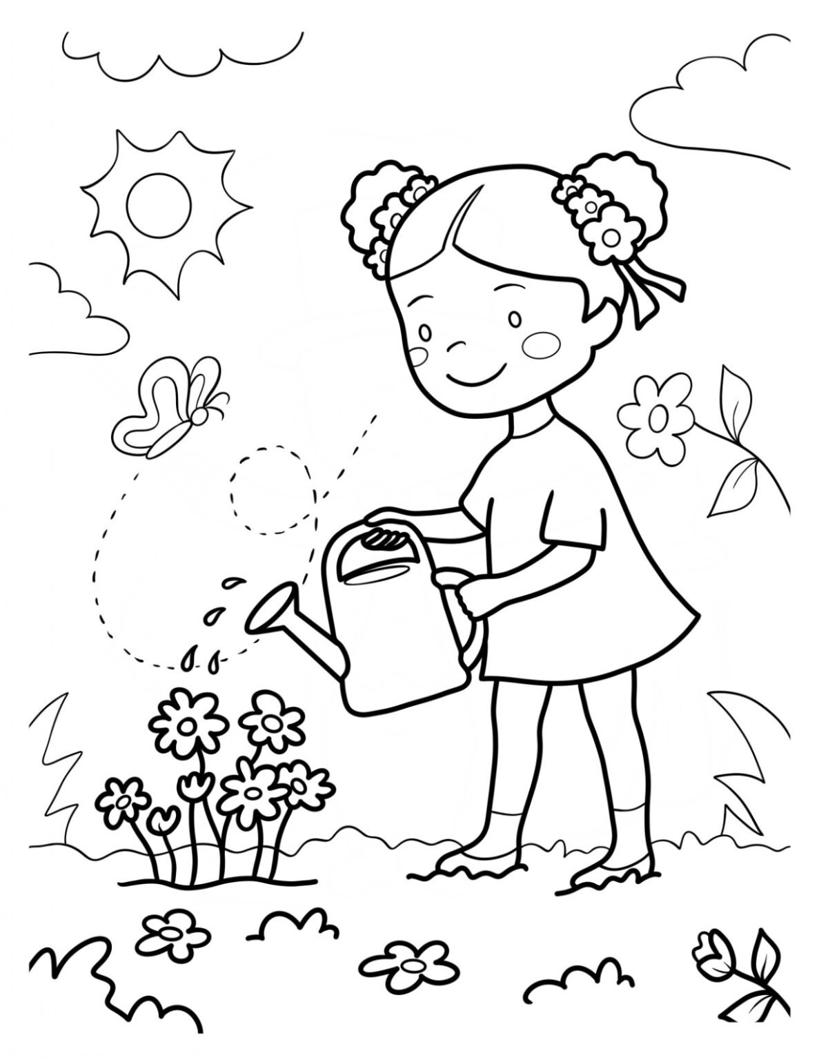 35 Spring Coloring Pages For Kids - ColoringPagesWK.xom