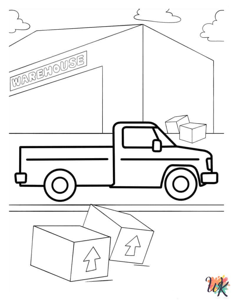 Truck Coloring Pages 11