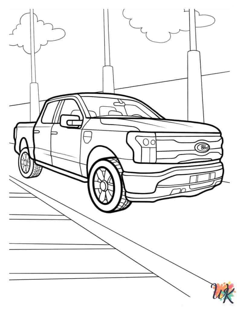 Truck Coloring Pages 14