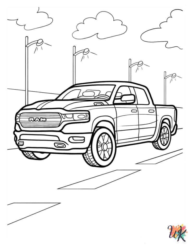 free Truck coloring pages