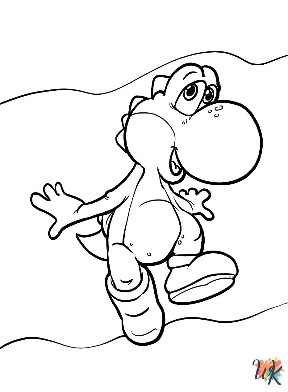 Yoshi Coloring Pages 1